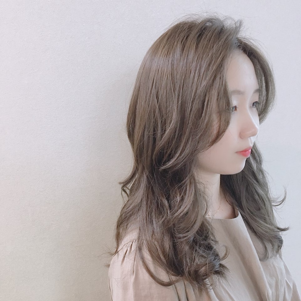 애쉬 브라운 컬러 시술 결과